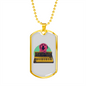 Musician Necklace Synth Dog Necklace Stainless Steel or 18k Gold Dog Tag 24" Chain-Express Your Love Gifts