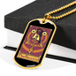 Musician Necklace The Bassist Necklace Stainless Steel or 18k Gold Dog Tag 24" Chain-Express Your Love Gifts