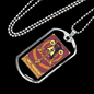 Musician Necklace The Bassist Necklace Stainless Steel or 18k Gold Dog Tag 24" Chain-Express Your Love Gifts