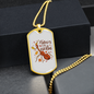 Musician Necklace Tiny Violin Necklace Stainless Steel or 18k Gold Dog Tag 24" Chain-Express Your Love Gifts