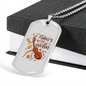 Musician Necklace Tiny Violin Necklace Stainless Steel or 18k Gold Dog Tag 24" Chain-Express Your Love Gifts