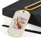 Musician Necklace Tiny Violin Necklace Stainless Steel or 18k Gold Dog Tag 24" Chain-Express Your Love Gifts