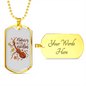 Musician Necklace Tiny Violin Necklace Stainless Steel or 18k Gold Dog Tag 24" Chain-Express Your Love Gifts