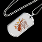Musician Necklace Tiny Violin Necklace Stainless Steel or 18k Gold Dog Tag 24" Chain-Express Your Love Gifts