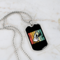 Musician Necklace Violin Retro Necklace Stainless Steel or 18k Gold Dog Tag 24" Chain-Express Your Love Gifts