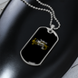 Musician Necklace Without Music B Flat Necklace Stainless Steel or 18k Gold Dog Tag 24" Chain-Express Your Love Gifts