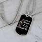 Musician Necklace Without Music Life is Bb Necklace Stainless Steel or 18k Gold Dog Tag 24" Chain-Express Your Love Gifts