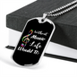 Musician Necklace Without Music Life is Bb Necklace Stainless Steel or 18k Gold Dog Tag 24" Chain-Express Your Love Gifts