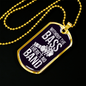 Musician Necklace Without the Bass Necklace Stainless Steel or 18k Gold Dog Tag 24" Chain-Express Your Love Gifts