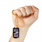Musician Necklace Without the Bass Necklace Stainless Steel or 18k Gold Dog Tag 24" Chain-Express Your Love Gifts