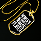 Musician Necklace World's Okayest Bass Player Necklace Stainless Steel or 18k Gold Dog Tag 24" Chain-Express Your Love Gifts