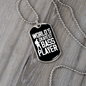 Musician Necklace World's Okayest Bass Player Necklace Stainless Steel or 18k Gold Dog Tag 24" Chain-Express Your Love Gifts