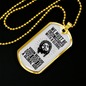 Must Be Global Christians Christian Necklace Stainless Steel or 18k Gold Dog Tag 24" Chain-Express Your Love Gifts