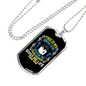 My Affliction That Your Promise Christian Necklace Stainless Steel or 18k Gold Dog Tag 24" Chain-Express Your Love Gifts