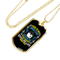 My Affliction That Your Promise Christian Necklace Stainless Steel or 18k Gold Dog Tag 24" Chain-Express Your Love Gifts