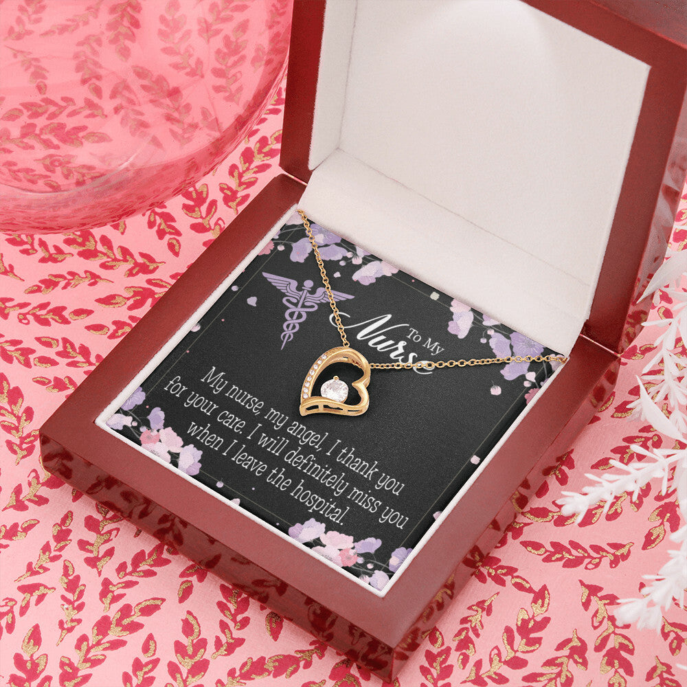 My Angel Forever Healthcare Medical Worker Nurse Appreciation Gift Necklace w Message Card-Express Your Love Gifts
