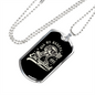 My Assets Are Encrypted Crypto Necklace Stainless Steel or 18k Gold Dog Tag 24" Chain-Express Your Love Gifts