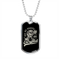My Assets Are Encrypted Crypto Necklace Stainless Steel or 18k Gold Dog Tag 24" Chain-Express Your Love Gifts
