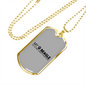 My Beagle is Cuter Necklace Stainless Steel or 18k Gold Dog Tag 24" Chain-Express Your Love Gifts
