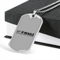 My Beagle is Cuter Necklace Stainless Steel or 18k Gold Dog Tag 24" Chain-Express Your Love Gifts