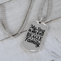 My Beagle is Family Necklace Stainless Steel or 18k Gold Dog Tag 24" Chain-Express Your Love Gifts