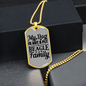 My Beagle is Family Necklace Stainless Steel or 18k Gold Dog Tag 24" Chain-Express Your Love Gifts