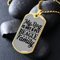 My Beagle is Family Necklace Stainless Steel or 18k Gold Dog Tag 24" Chain-Express Your Love Gifts