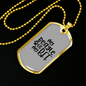 My Beagle is My BFF Necklace Stainless Steel or 18k Gold Dog Tag 24" Chain-Express Your Love Gifts