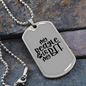 My Beagle is My BFF Necklace Stainless Steel or 18k Gold Dog Tag 24" Chain-Express Your Love Gifts