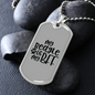 My Beagle is My BFF Necklace Stainless Steel or 18k Gold Dog Tag 24" Chain-Express Your Love Gifts
