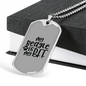 My Beagle is My BFF Necklace Stainless Steel or 18k Gold Dog Tag 24" Chain-Express Your Love Gifts