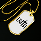 My Big Faith Necklace Stainless Steel or 18k Gold Dog Tag 24" Chain-Express Your Love Gifts
