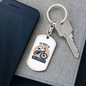 My Bike Is My Lifestyle Cycling Keychain Stainless Steel or 18k Gold Dog Tag Keyring-Express Your Love Gifts