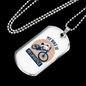My Bike Is My Lifestyle Cycling Necklace Stainless Steel or 18k Gold Dog Tag 24"-Express Your Love Gifts