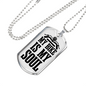 My Bike Is My Soul Biker Necklace Stainless Steel or 18k Gold Dog Tag 24"-Express Your Love Gifts