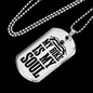 My Bike Is My Soul Biker Necklace Stainless Steel or 18k Gold Dog Tag 24"-Express Your Love Gifts
