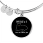 My Cat And I Bracelet Stainless Steel or 18k Gold Circle Bangle-Express Your Love Gifts