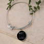My Cat And I Bracelet Stainless Steel or 18k Gold Circle Bangle-Express Your Love Gifts