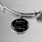 My Cat And I Bracelet Stainless Steel or 18k Gold Circle Bangle-Express Your Love Gifts
