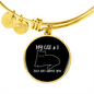 My Cat And I Bracelet Stainless Steel or 18k Gold Circle Bangle-Express Your Love Gifts