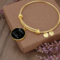 My Cat And I Bracelet Stainless Steel or 18k Gold Circle Bangle-Express Your Love Gifts