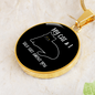 My Cat And I Circle Necklace Stainless Steel or 18k Gold 18-22"-Express Your Love Gifts