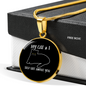My Cat And I Circle Necklace Stainless Steel or 18k Gold 18-22"-Express Your Love Gifts