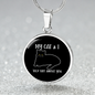My Cat And I Circle Necklace Stainless Steel or 18k Gold 18-22"-Express Your Love Gifts