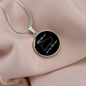 My Cat And I Circle Necklace Stainless Steel or 18k Gold 18-22"-Express Your Love Gifts