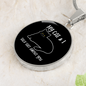 My Cat And I Circle Necklace Stainless Steel or 18k Gold 18-22"-Express Your Love Gifts