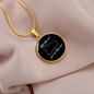 My Cat And I Circle Necklace Stainless Steel or 18k Gold 18-22"-Express Your Love Gifts