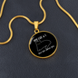 My Cat And I Circle Necklace Stainless Steel or 18k Gold 18-22"-Express Your Love Gifts
