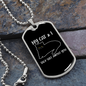 My Cat And I Necklace Stainless Steel or 18k Gold Dog Tag 24" Chain-Express Your Love Gifts