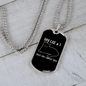 My Cat And I Necklace Stainless Steel or 18k Gold Dog Tag 24" Chain-Express Your Love Gifts